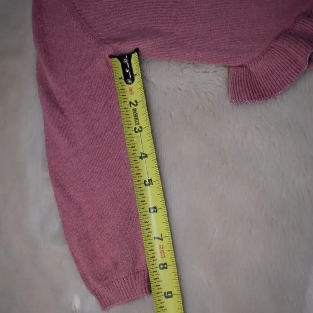 Zara Little Girls Sweater Size 2-3 Long Sleeve Pink Ruffled Shirt